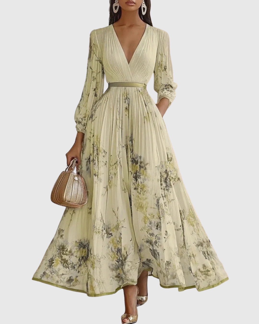 Women’s Pleated Maxi Dress