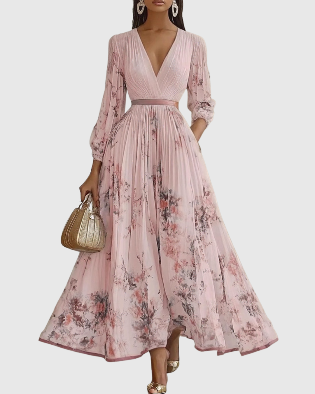 Women’s Pleated Maxi Dress