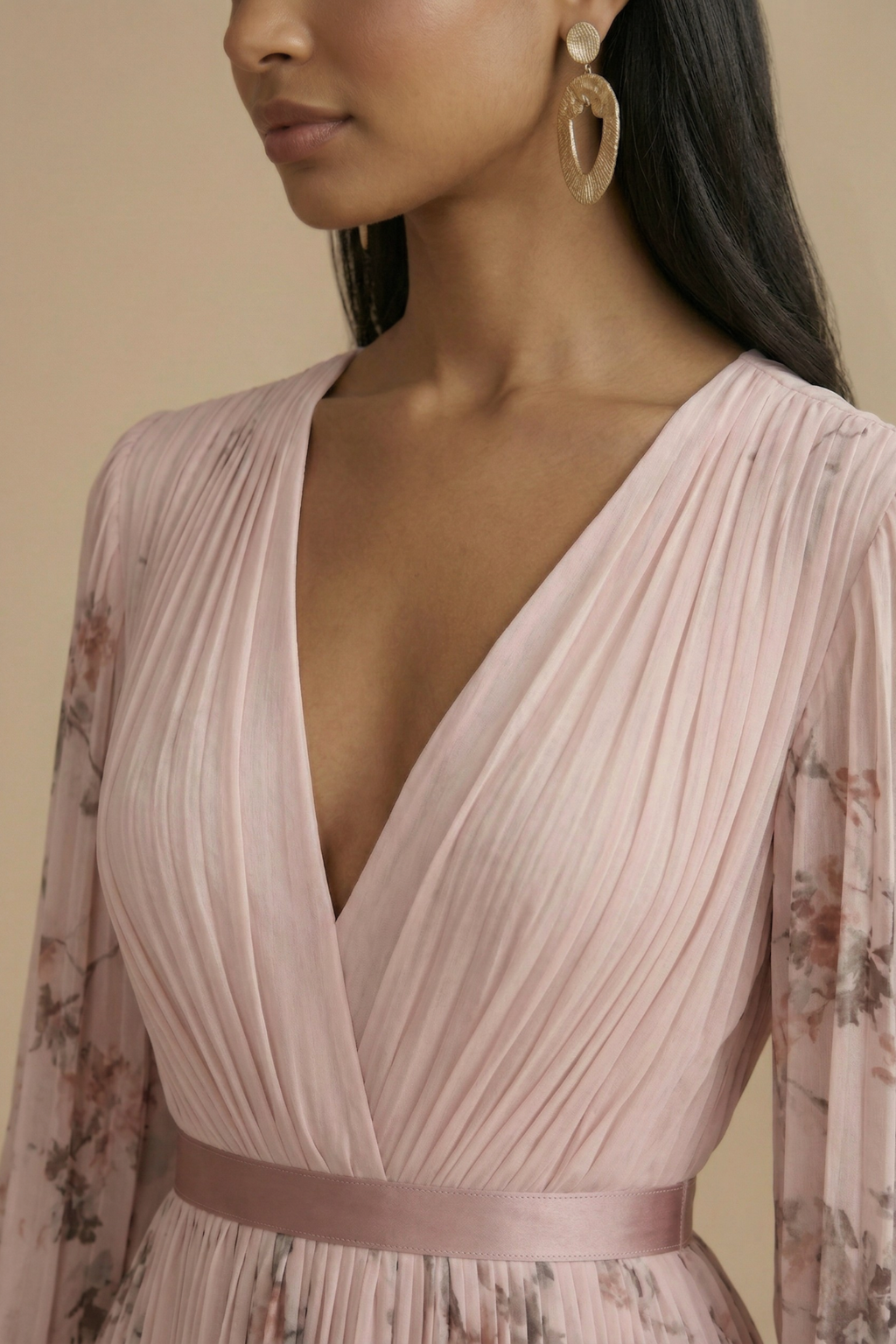 Women’s Pleated Maxi Dress