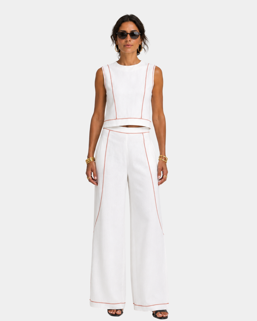 Aymone | Modern Design Pants and Blouse Set
