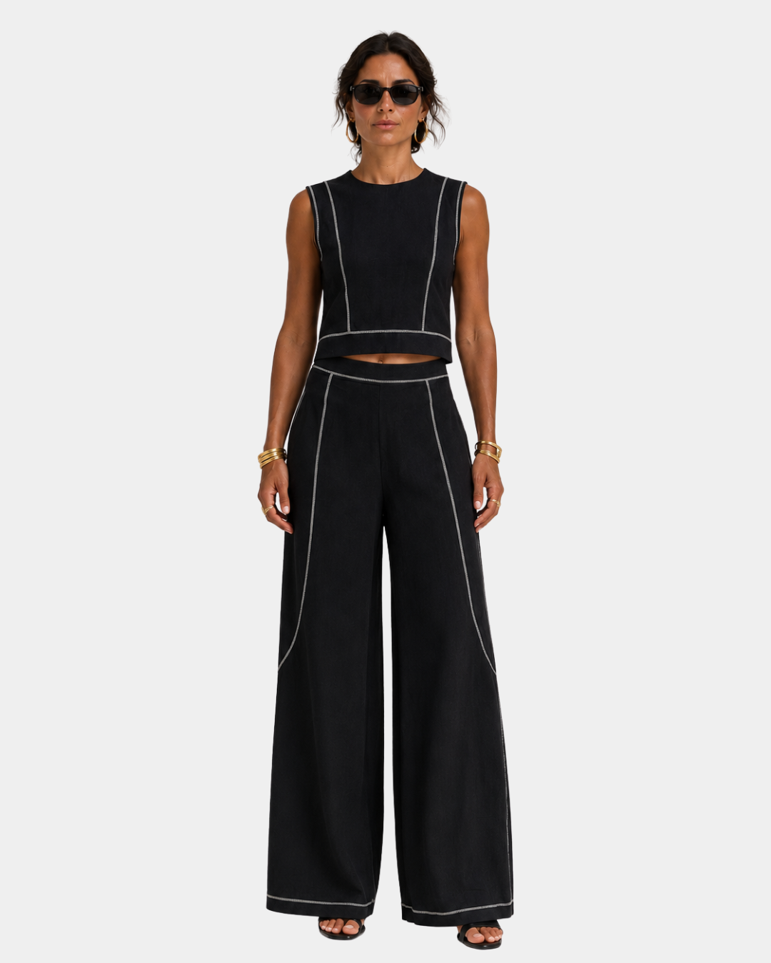 Aymone | Modern Design Pants and Blouse Set