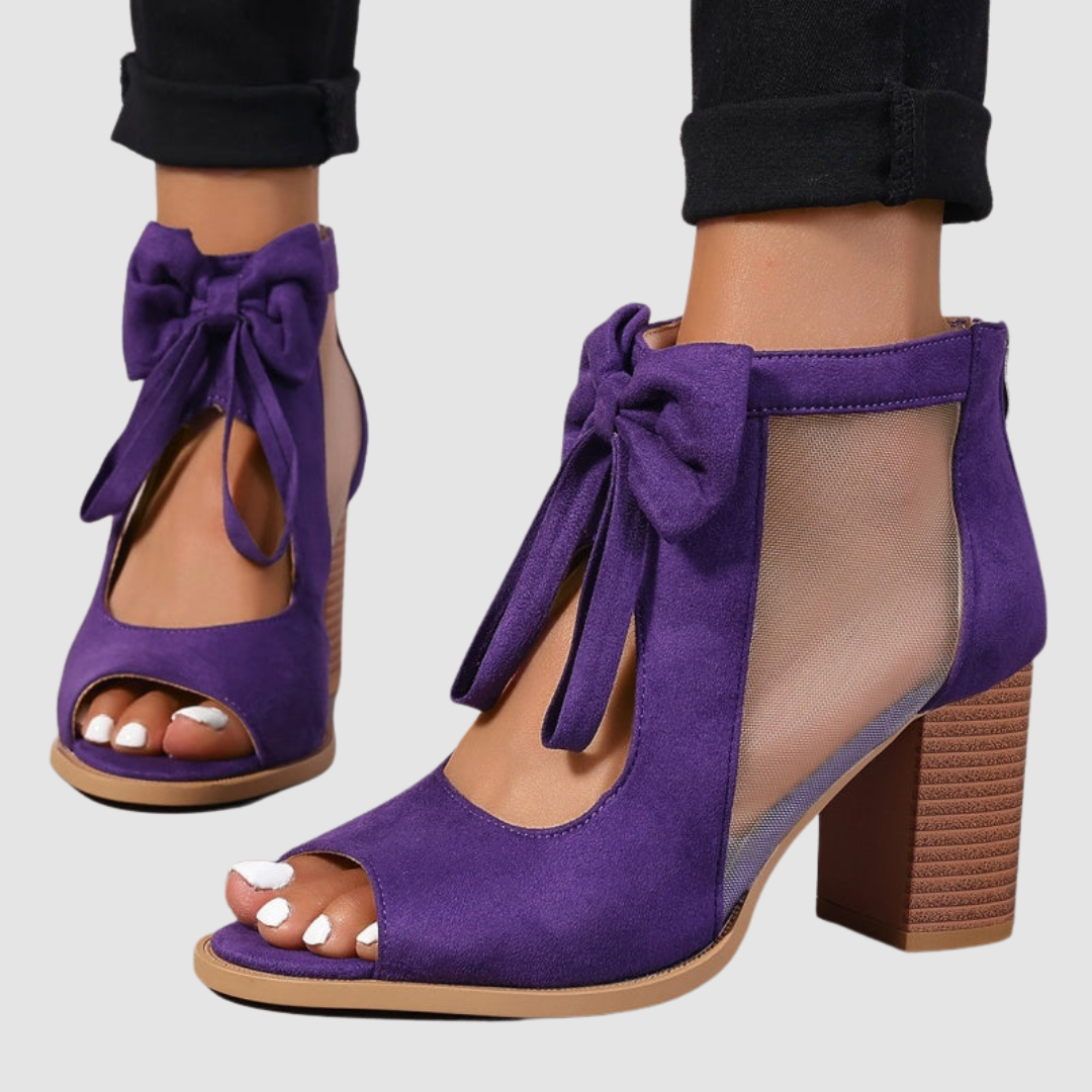 Becca | Bow Charm Orthopedic Heels