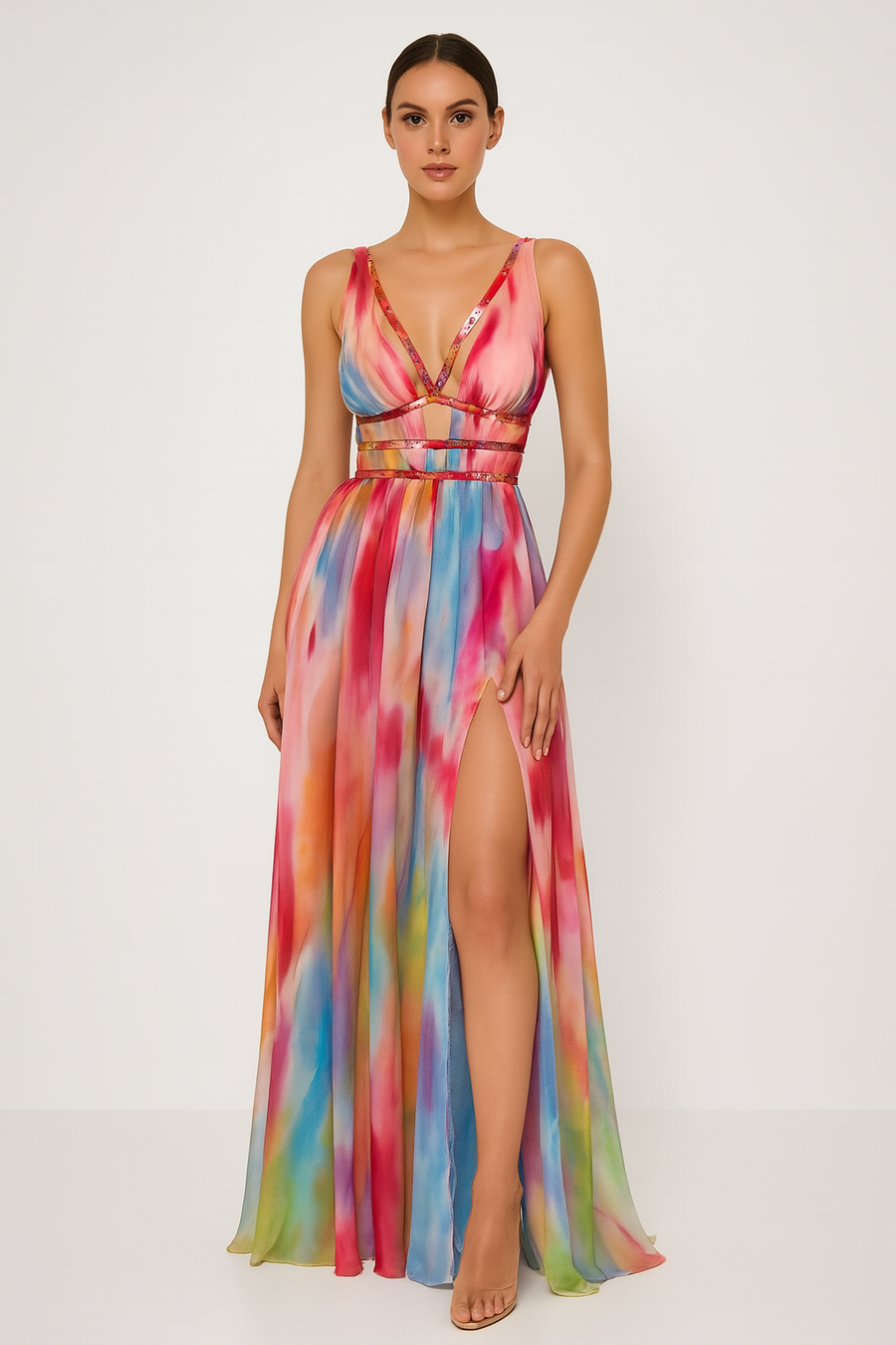 Adrienne™ | Painted Maxi Dress