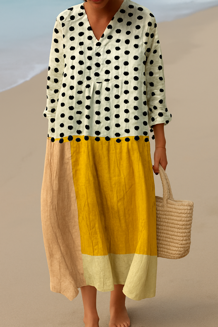 MAYA | ELEGANT GEOMETRIC DRESS
