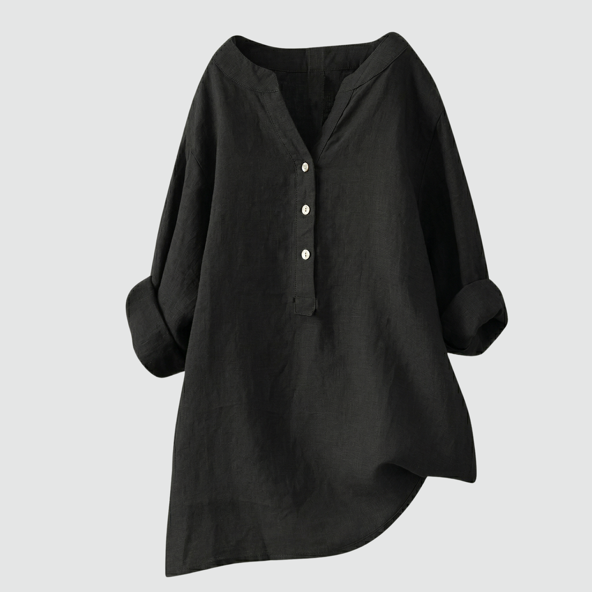 CLAIRE™ – Relaxed Linen-Feel Blouse