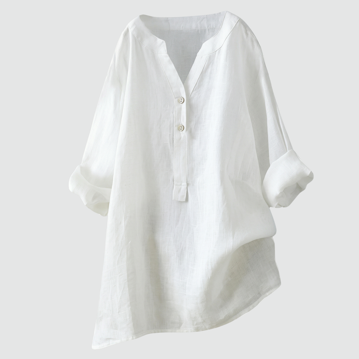CLAIRE™ – Relaxed Linen-Feel Blouse