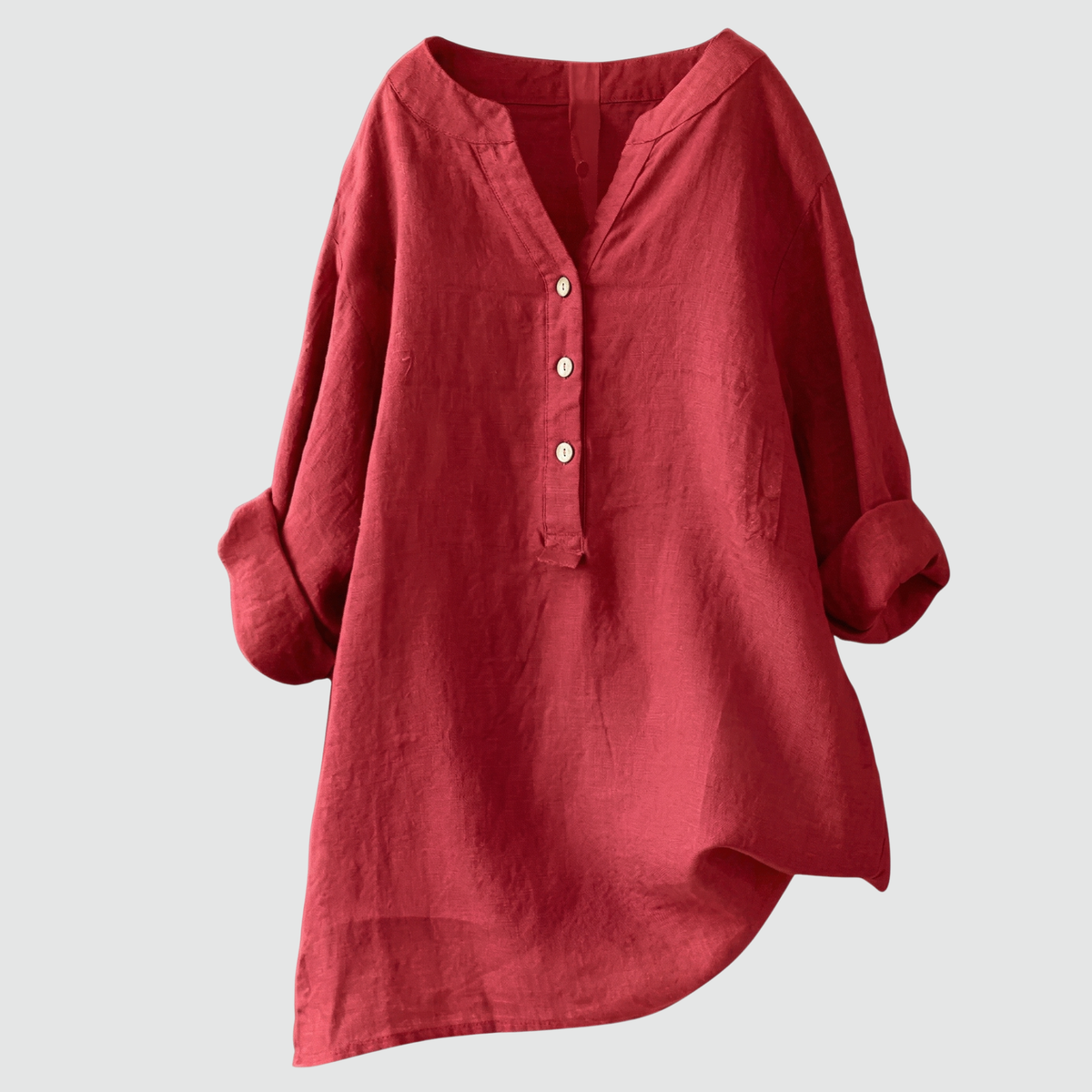 CLAIRE™ – Relaxed Linen-Feel Blouse