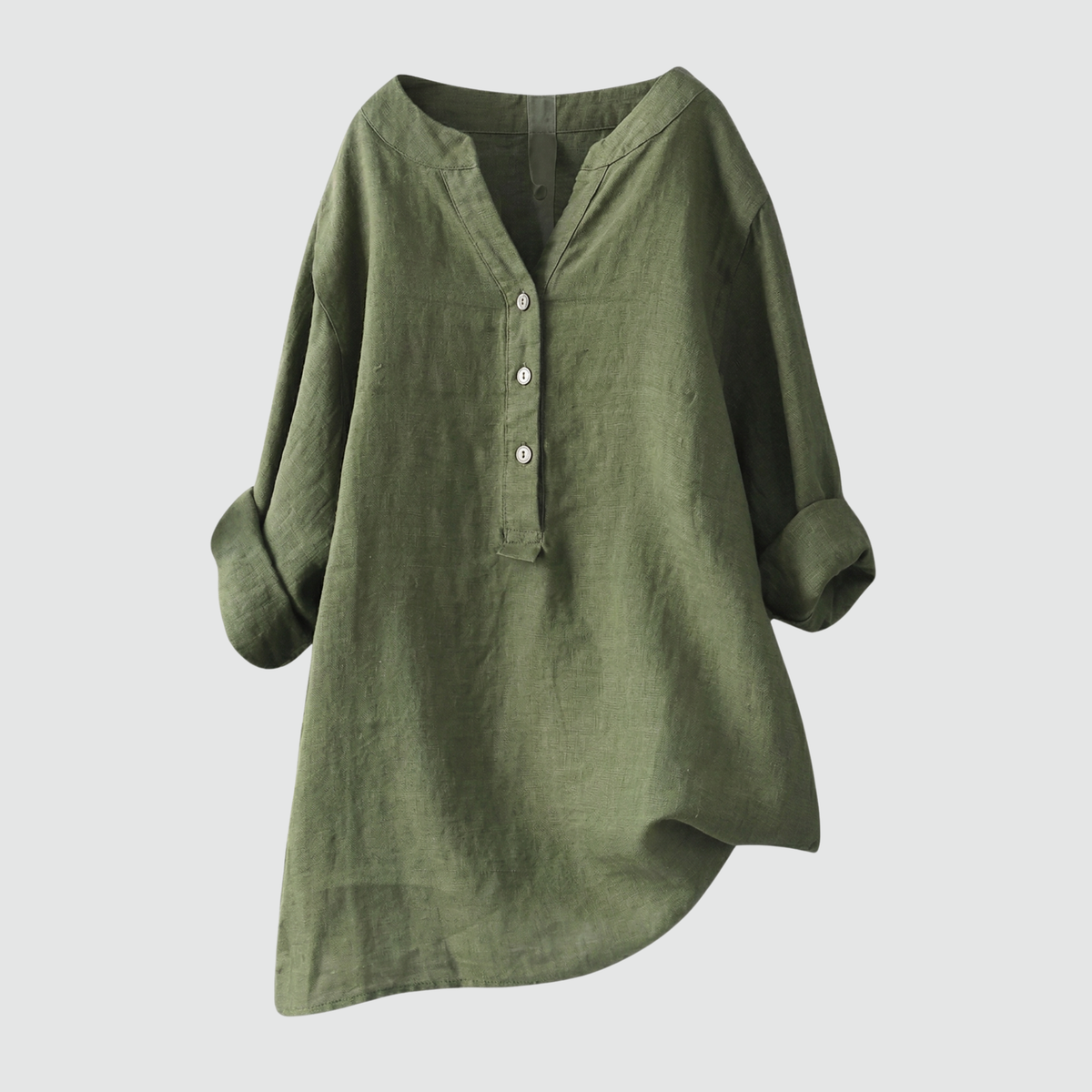 CLAIRE™ – Relaxed Linen-Feel Blouse