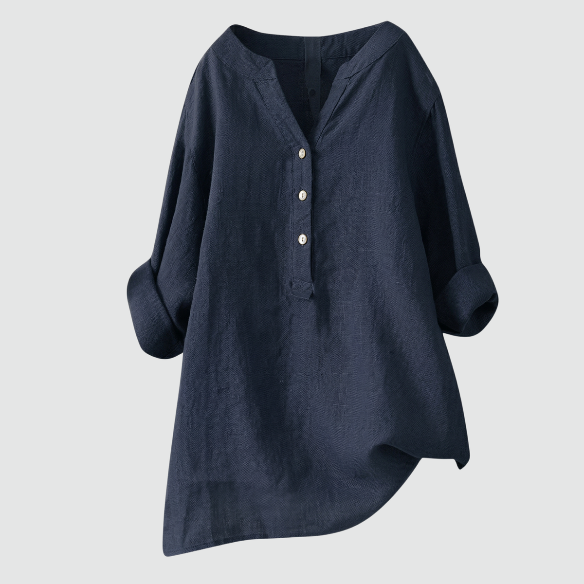 CLAIRE™ – Relaxed Linen-Feel Blouse