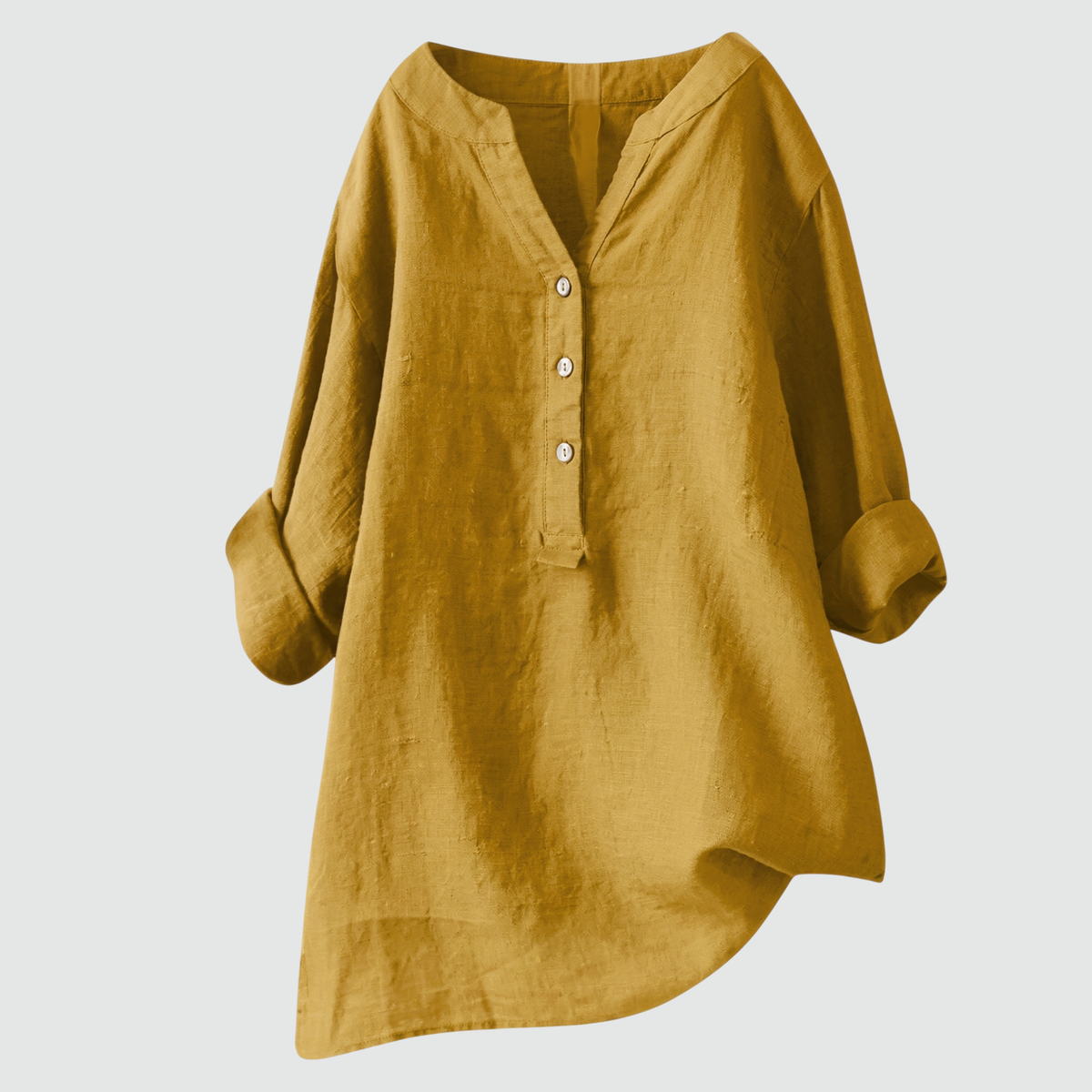 CLAIRE™ – Relaxed Linen-Feel Blouse