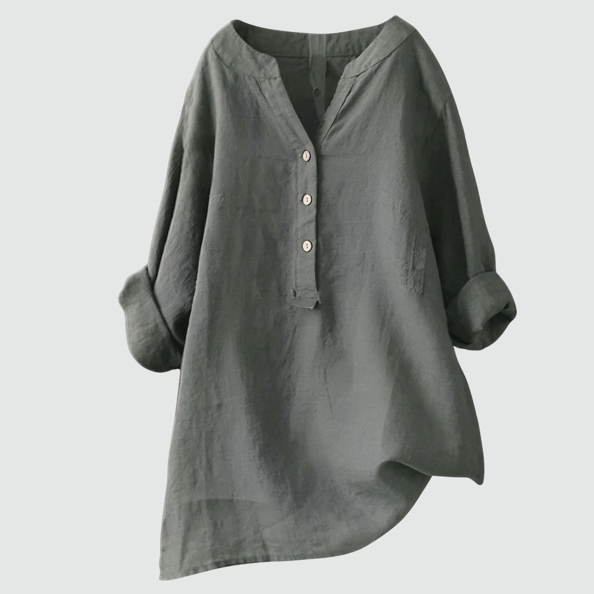 CLAIRE™ – Relaxed Linen-Feel Blouse
