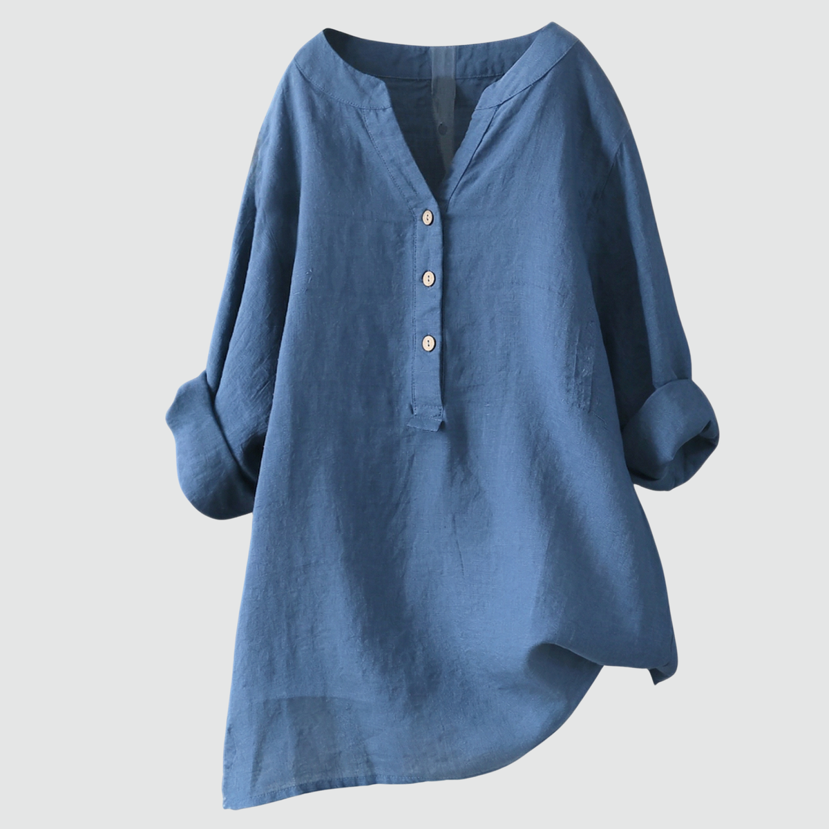 CLAIRE™ – Relaxed Linen-Feel Blouse