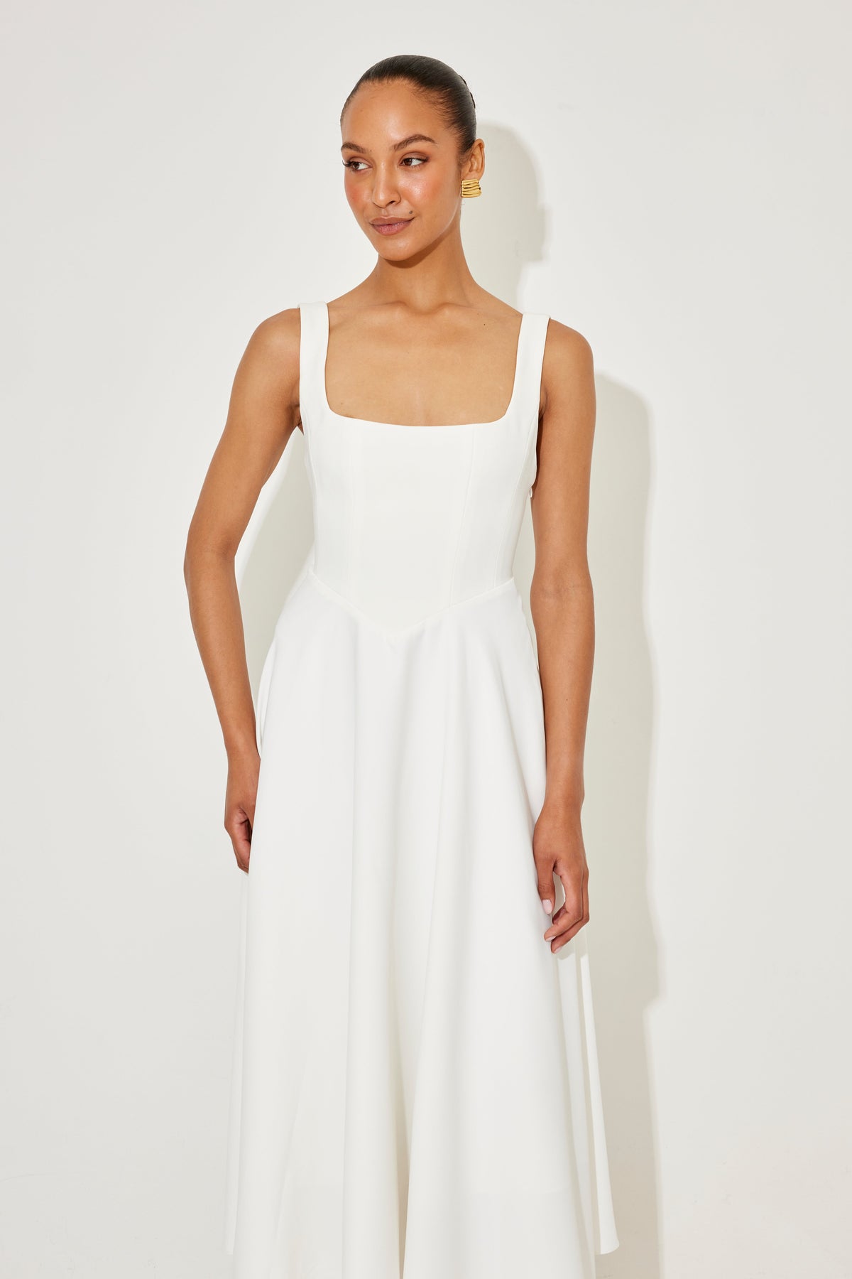 Angela™ | Timeless Flowy Midi Dress