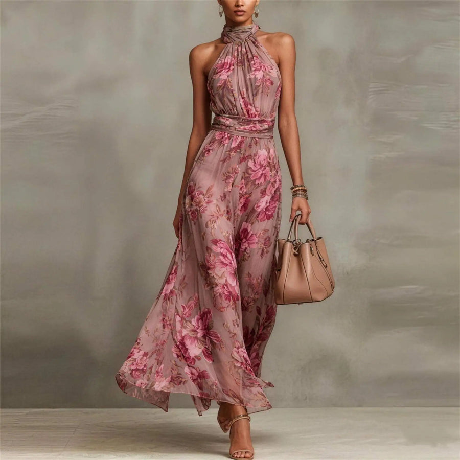 Heather Floral Maxi Wedding Guest Dress