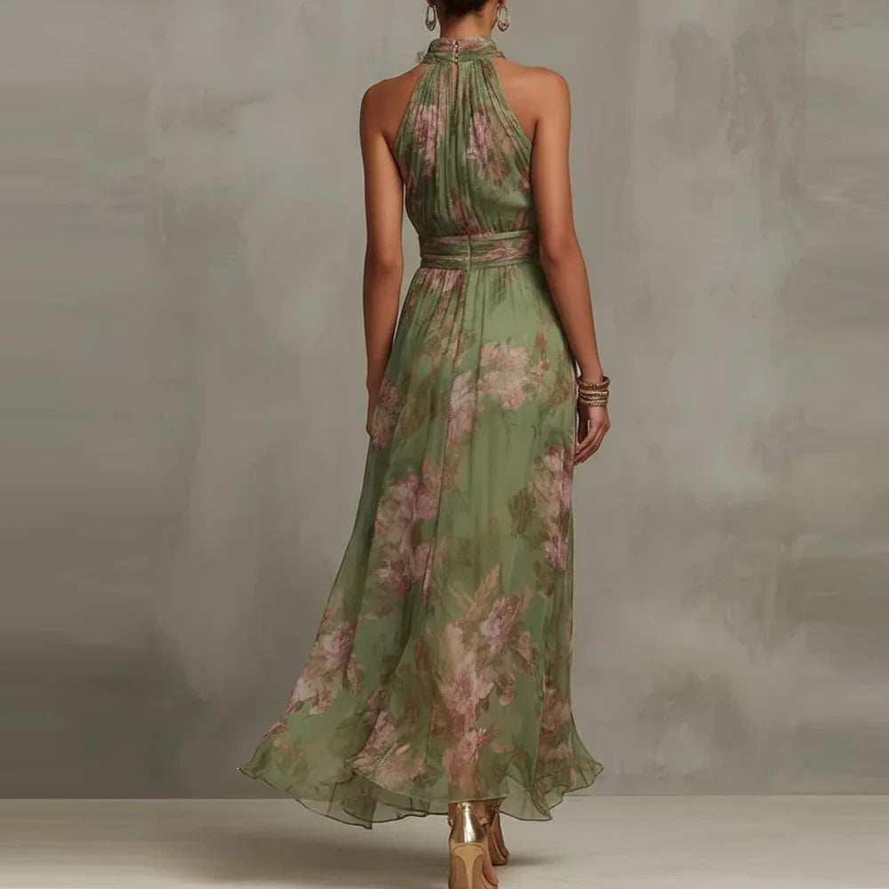 Heather Floral Maxi Wedding Guest Dress