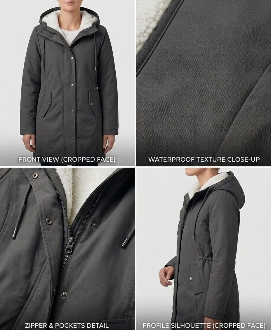 Women’s Warm Hooded Winter Coat