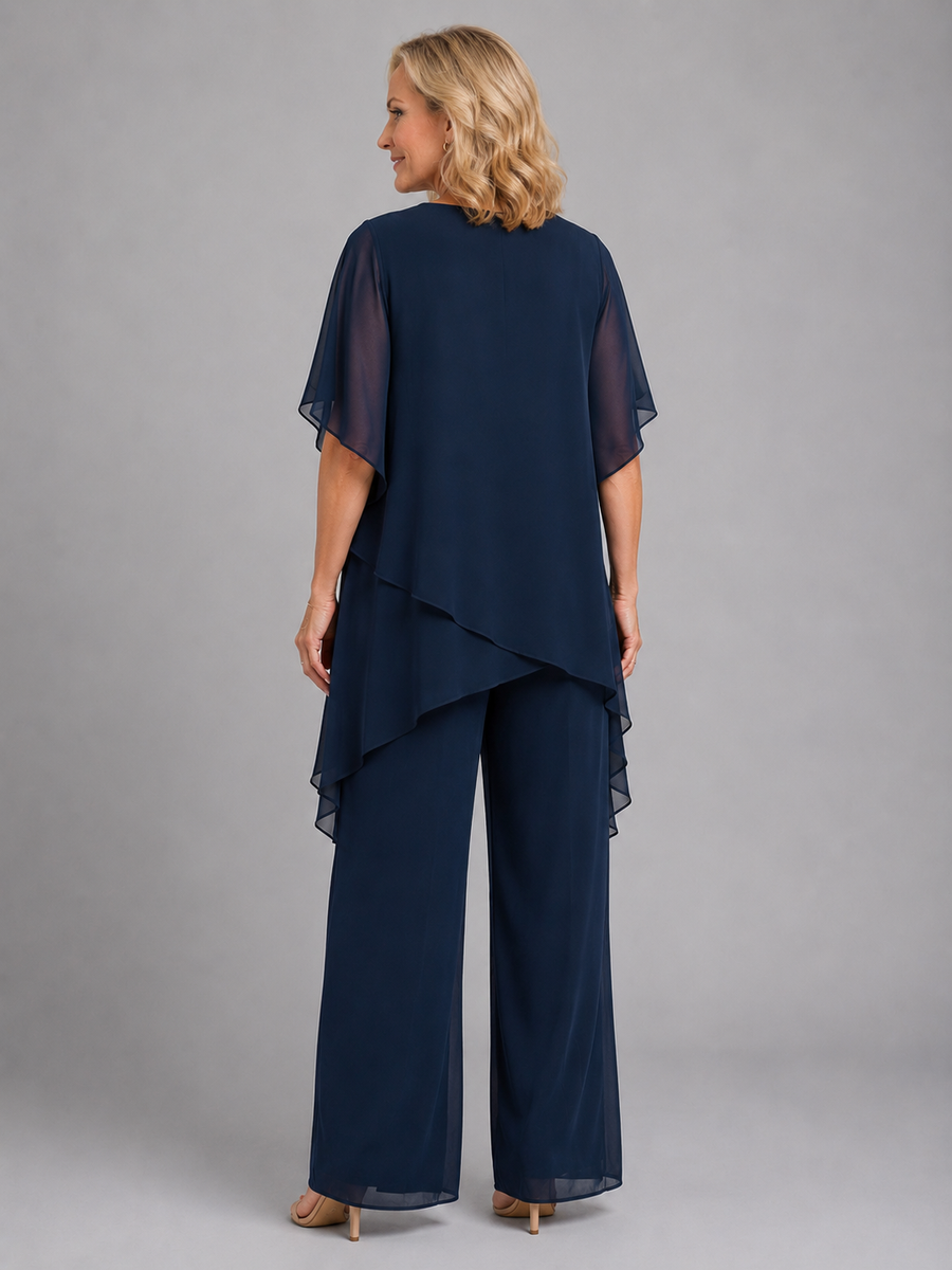 Womens Flowy Wide Leg Two Piece Set