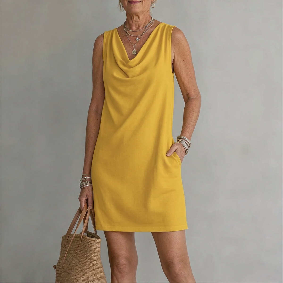 Haven - Elegant Pocket Mini Dress