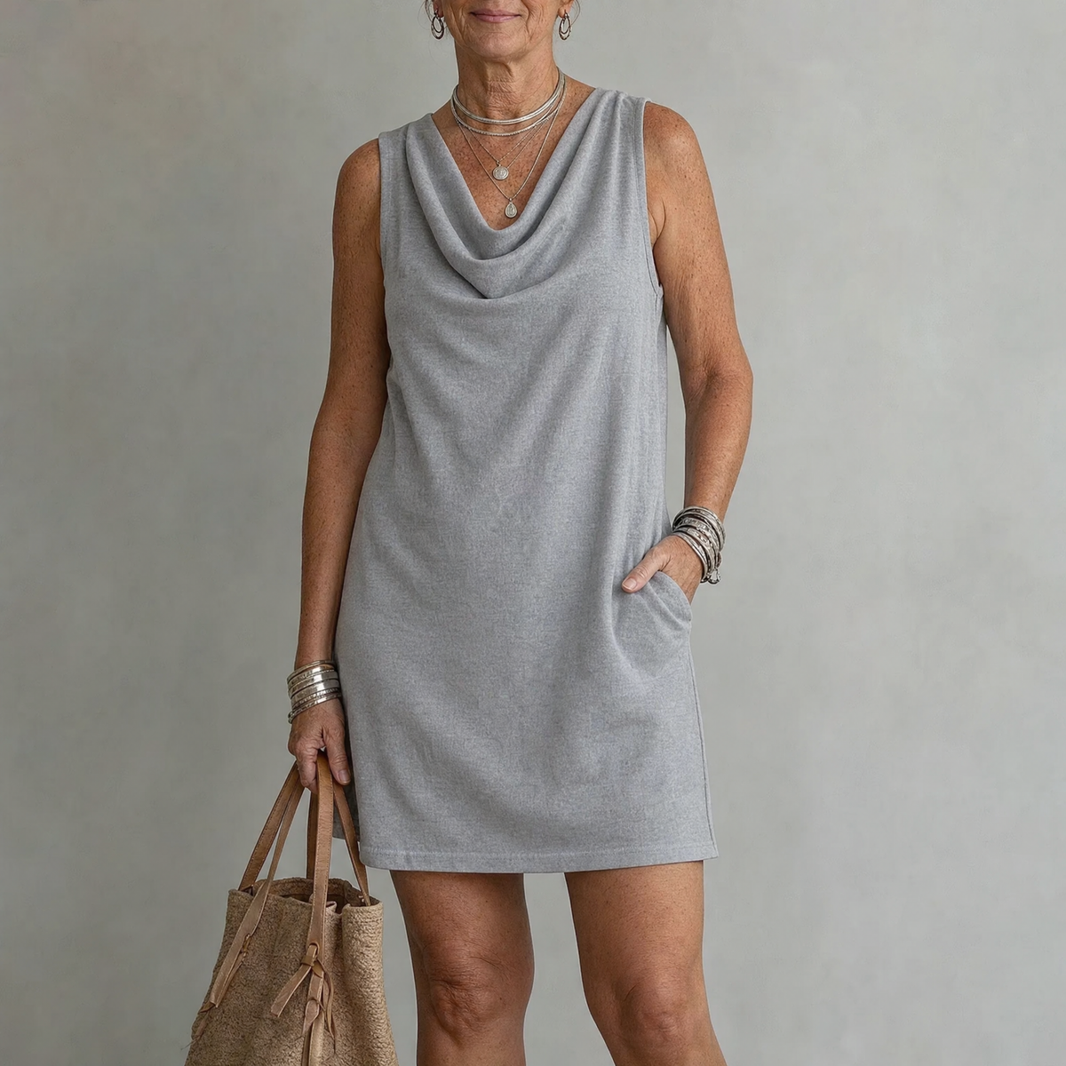 Haven - Elegant Pocket Mini Dress