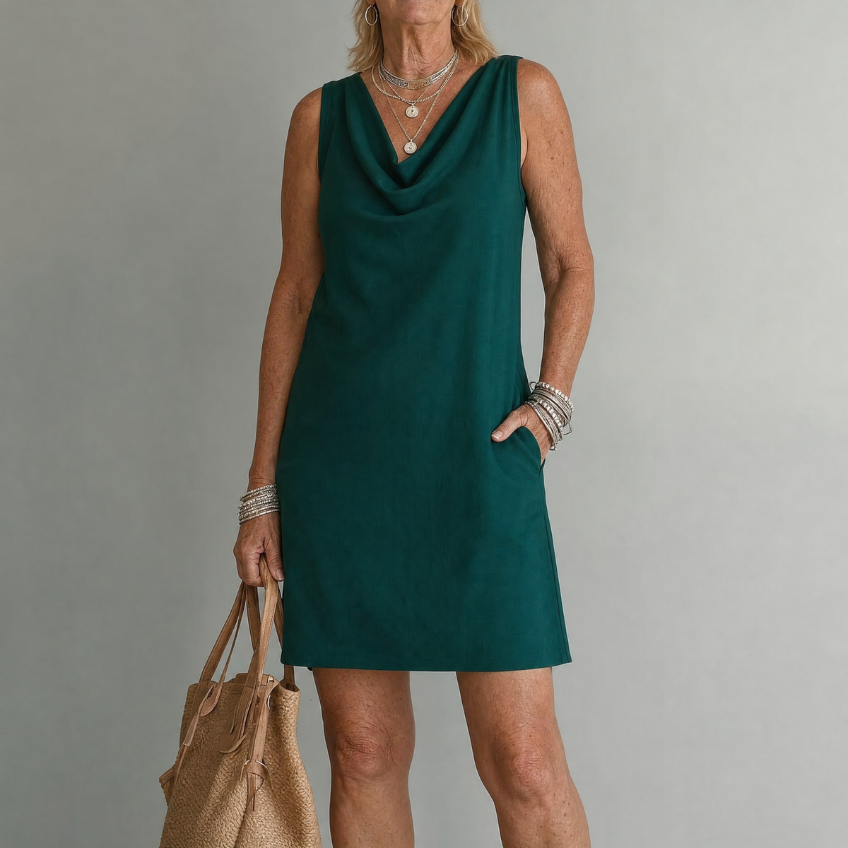 Haven - Elegant Pocket Mini Dress