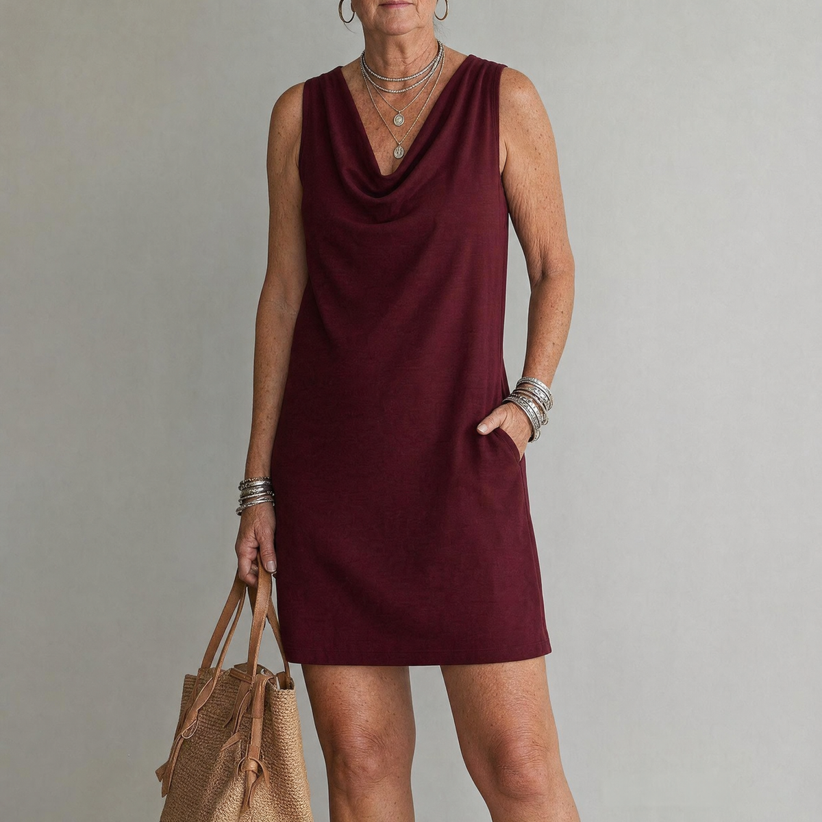 Haven - Elegant Pocket Mini Dress