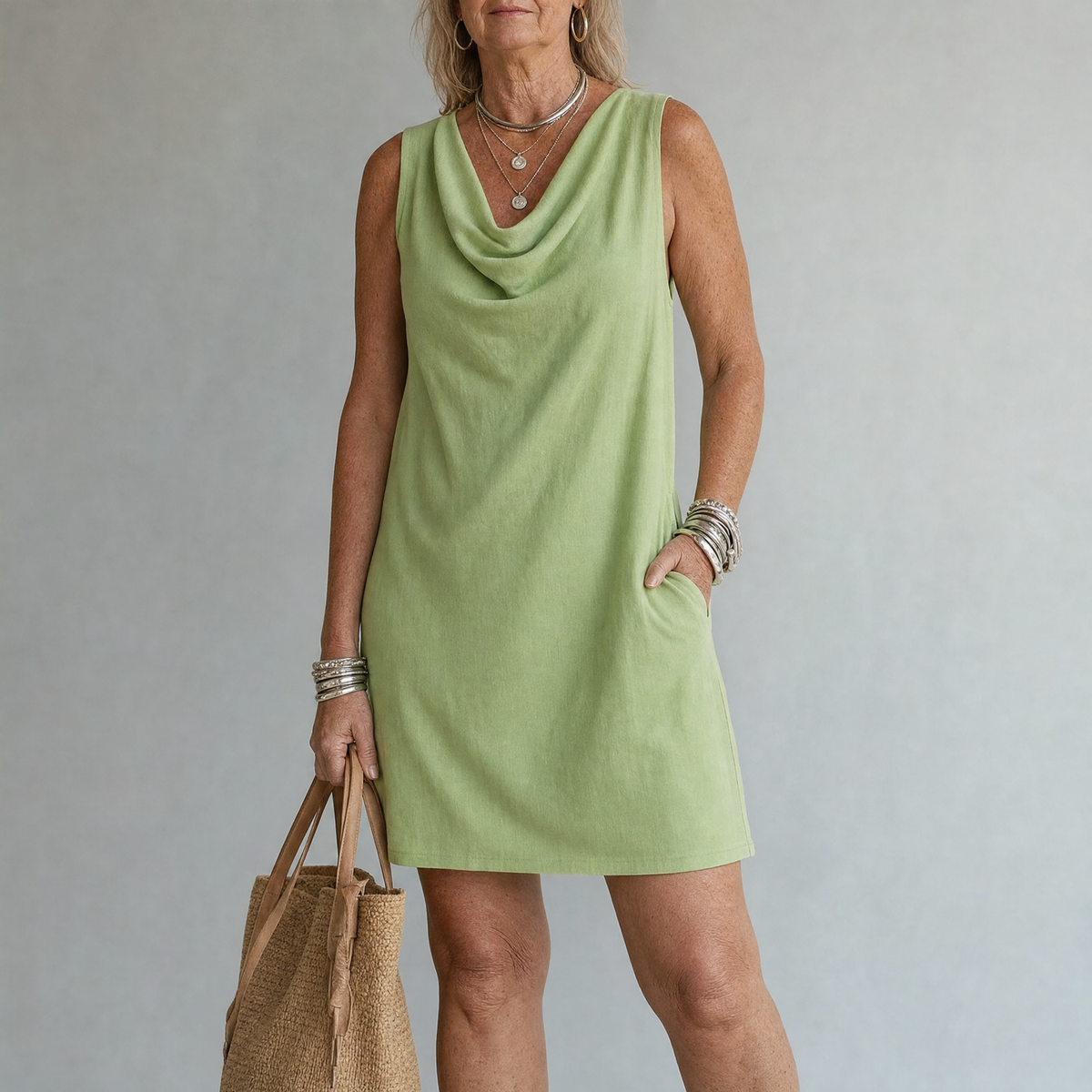 Haven - Elegant Pocket Mini Dress