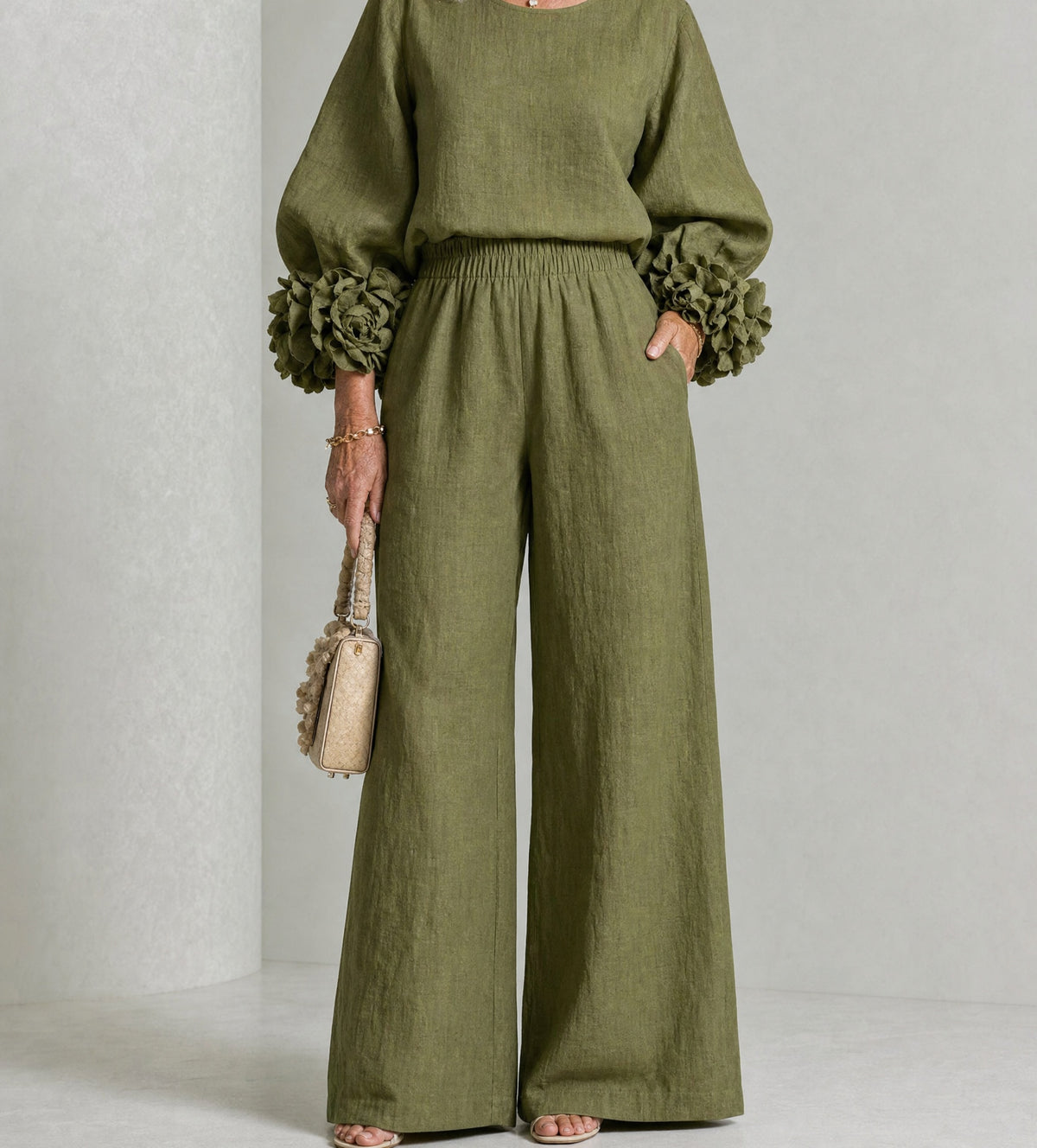 ROSALIE | FLORAL CUFF TWO-PIECE SET
