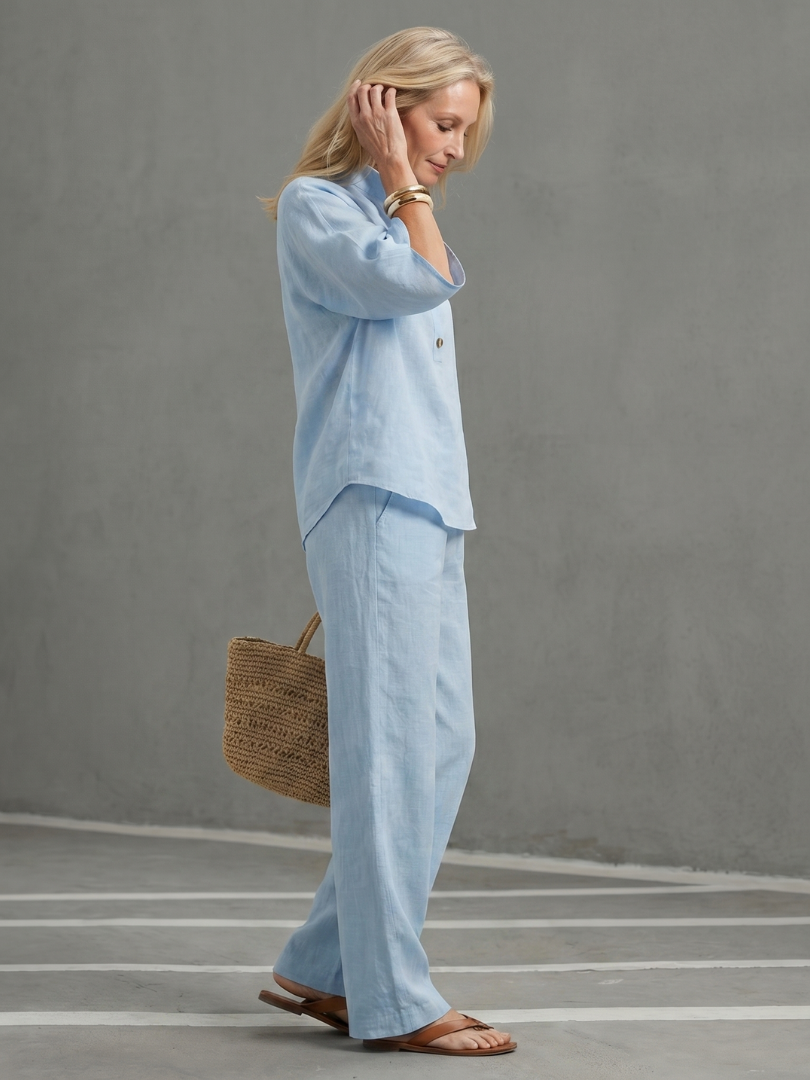 Women's Relaxed Linen Set