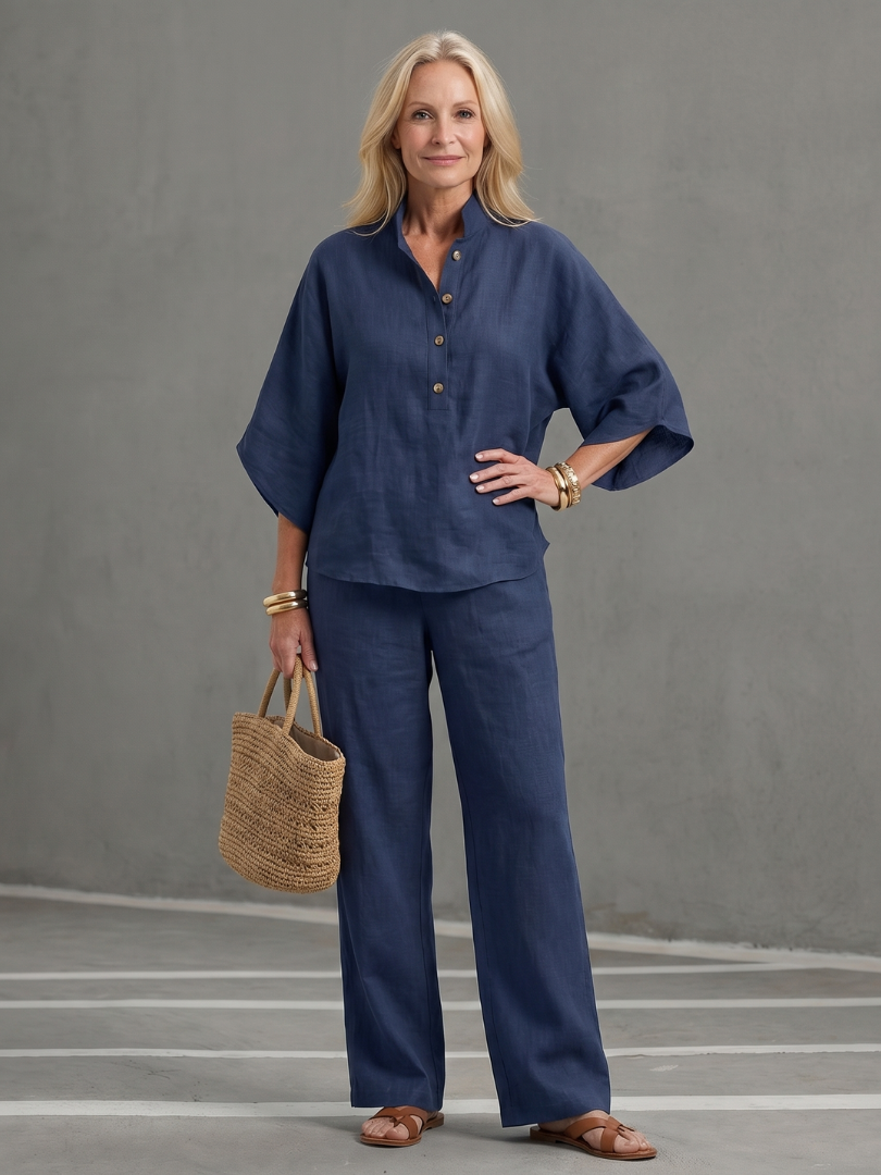Women's Relaxed Linen Set